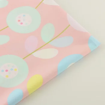 Pamuk Kumaş Çiçek Desenleri Kumaşlar Bırakıp Yamalı Dikiş Giyim Ev Tekstil, Yatak Bebek Tecido Pembe Dimi