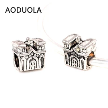 Pandora Bilezik Takılar İçin 10 Adet Çok Gümüş Alaşımlı İmparatorluk Sarayı Boncuk Büyük Delik DİY Boncuk Spacer Murano Boncuk Çekicilik Uygun