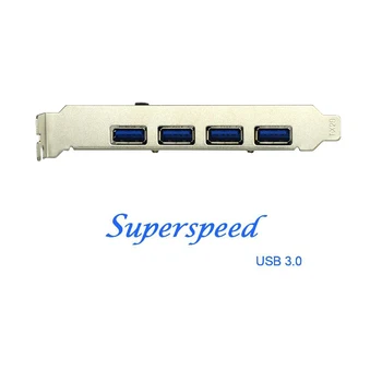 PCI Kart dönüştürücü adaptör/PCI-express card USB 3.0 4Port transfer hızı 5 GB/s'e kadar PC Bilgisayar/masaüstü için ekleyin genişletin