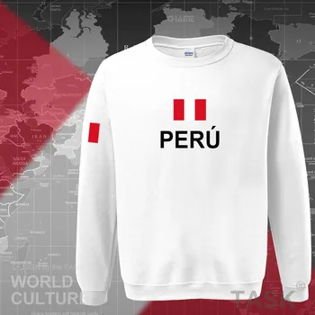 Peru kapşonlu erkek sweatshirt yeni hip hop sokak socceres jerseyes futbolcu eşofman ulus Peru bayrağı Polar PE ter
