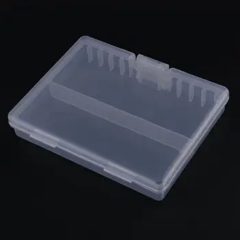 Pil Tutucu Konteyner kapak seti kutusu AAA yerleştirilen 48pcs için süper hacimli Şeffaf Plastik Pil Saklama Kutusu durumda