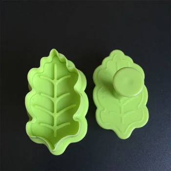 Plastik Yaprak Kurabiye Kalıp Dalgıç Bisküvi Kurabiye Kesici SM30 Fondan Kek Dekorasyon Araçları