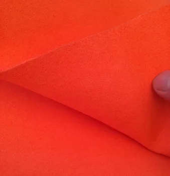 Portakal 1.4 mm kalınlığında Super fiber çift süet kumaş malzeme yüz mikrofiber