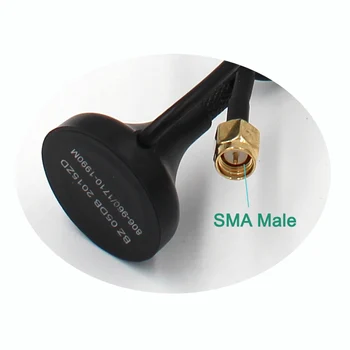Promosyon! en iyi maliyet araç SMA arayüzü ve manyetik tabanı ile anteni 1M 5DB mobil gsm 2g 3g Anten monte