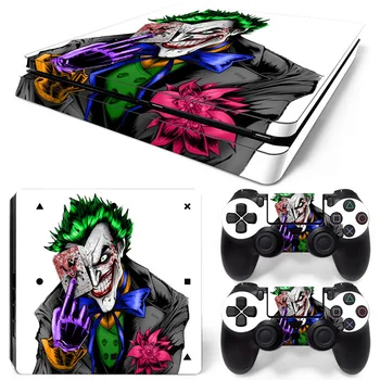 PS4 Slim Konsol için Joker Tasarımı Özel Kabul edilebilir Deri Etiketler