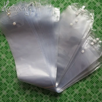 PVC Örgü Saç Ambalaj Çantalar İçin askı ve düğme ile (5,25 220 adet/sürü