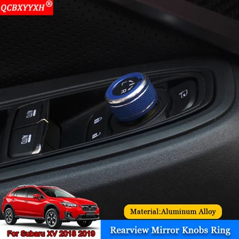 QCBXYYXH Araba-stil Dikiz Aynası Kontrol Düğmesi Düğme Yüzük Dava Subaru XV 2018 2019 İçin Dekorasyon Aksesuarları Payetler Geçin