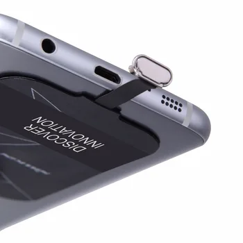 Qi Kablosuz iPhone 5S İçin Adaptör Alıcı Alıcı alıcı Pad Şarj Şarj cihazı Şarj redmi/c tipi 7 6 6 SE