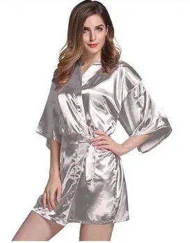 RB029 2016 Yeni Varış Kısa Stil Kadın İpek Kimono Elbiseler ,Düğün Parti Elbise Nedime