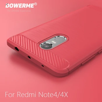 Redmi için siyah/Mavi/Gri/Kırmızı Yumuşak SIFIRLAMA Arka Kapak Xiaomi Redmi Note4 Note4X İçin 4 Tel çekme Erkek İş durumuna Dikkat edin
