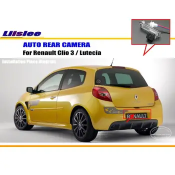 Renault Clio 3 / Clarion / İçin Liislee Araba Arka Kamera Geri Park Kamerası / CCD HD RCA NTST PAL / Plaka Işığı OEM