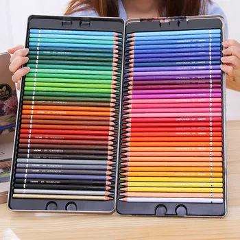 Renkler Profesyonel Yumuşak Çekirdekli Boyama Kitapları için Set Çizim Kalemi Renkli de 24/36/48/72 Premium lapices Renkli Kalemler