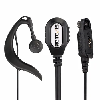 Retevis RT82 için yeni Siyah G-Şekli Kulak Kancası Mikrofon, Walkie Talkie Retevis RT82 Kulaklık Çift Bant DMR Dijital İki yönlü telsiz