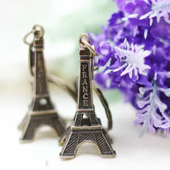 Retro Mini Dekorasyon Torre Eiffel Kulesi Paris Tour Eiffel Anahtarlık Anahtarlık Anahtarlık Anahtarlık Kadın Çanta Charm Kolye Hediye