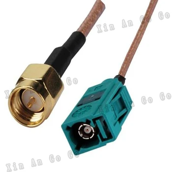 RF Koaksiyel kablo FAKRA için SMA erkek pigtail kablo RG316 15cm veya diğer hızlı gemi connrctor FAKRA Z dişi SMA