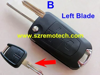 RMLKS Yedek Vauxhall Astra Vectra Zaf Durum için 3 Düğme Anahtar Uzak Kabuk Kapak uygun Boş Katlanır Kapak