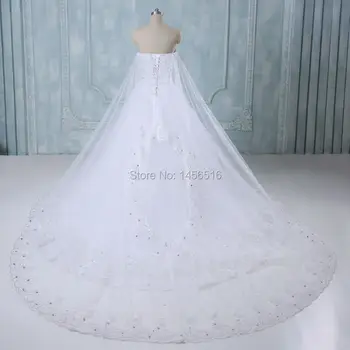 Romantik Düğün Elbise Prenses Gelin Elbise Askısız Kat Uzunlukta Elmas Dantel Düğün Vestido De Novia 9248W Elbiseler