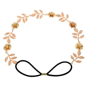 Romantik Kristal Çiçek Gelin HairBand 2107 Yeni Kadın Altın Kaplama Düğün Saç Aksesuarları Başlık Gelin Yapraklar