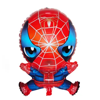 Sahnenin BİNGTİAN Bebek oyuncak çocuk doğum günü partisi dekorasyon ve düzeni, Örümcek Adam folyo balon toptan
