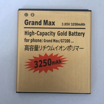 Samsung Galaxy Grand3 G7200 G7202 G7208V G7209 için Galaxy Grand3 3250mAh batarya EB-BG720CBC İç Yedek Pil