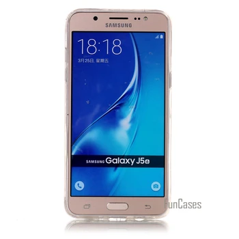 Samsung Galaxy J5 2016 Fundas İçin SAMSUNG J5 2016 SM İçin Mermer Taş Toplama SMS ile Esnek Yumuşak Kapak-J510H J510F J510FN Durumda