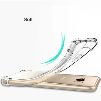 Samsung Galaxy S 8 Hava yastığı SIFIRLAMA Silikon Samsung s 8 Anti CAPSSİCUM-knock Yumuşak Clear case Arka Kapak Şeffaf Darbeye dayanıklı