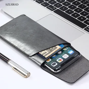 Samsung Galaxy Samsung Galaxy S9 için SZLHRSD Artı süper ince kol çantası kapak, mikrofiber stitch case S9 Telefonu çanta