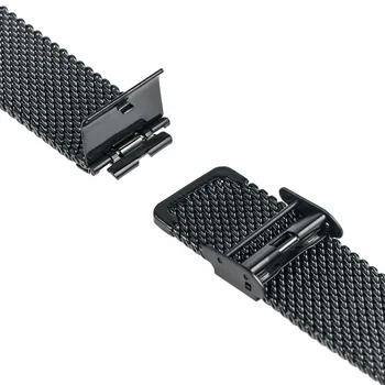 Samsung Gear için 22mm Milanlı kordonlu saat Paslanmaz Çelik Kayış S3 Klasik / Sınır Garmin Fenix Chronos İzlemek Bant Bilek Kayışı