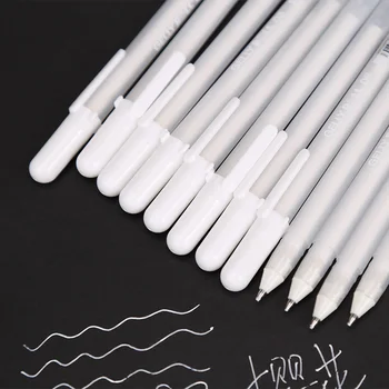Sanat İşaretleyici Tasarımı Çizgi roman/Manga Resim Malzemeleri Japonya İthal Sakura Jelly Roll 1.5 mm Beyaz Jel Kalem Vurgulamak liner