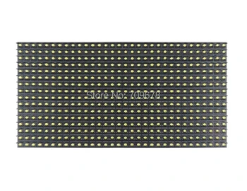 Sarı Renk Açık P10 2017 Sıcak Satış Ekran Led Modülü, Tek Amber Kayan Mesaj Paneli 320x160mm 1/4 Tarama Hub12 Led