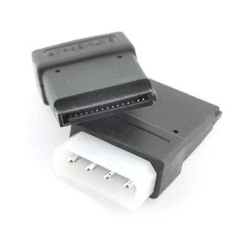 SATA Güç bağlantısı stereo mini kadın 4 Molex-Erkek IDE Sabit Disk Adaptörü 2 ADET/LOT pin