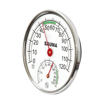 Sauna Odası Sıcaklık Nem Ölçer L15 için paslanmaz Çelik Termometre Taşımaz