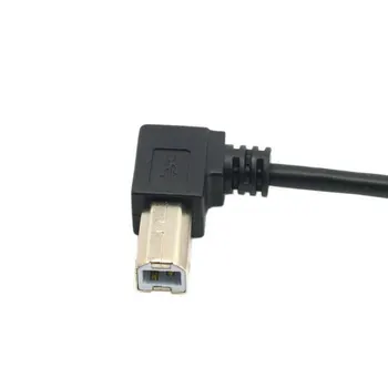 Sağa ve Sola, USB 2.0 B Erkek için BİR Erkek Yazıcı & Tarayıcı için 90 Derece Yazıcı kablosu 50cm 1m Açılı 90 Derece Açılı