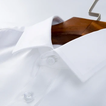 Sağlam Klasik Kısa Kollu İş Gömlek PAULJONES Sosyal Erkekler Polyester Beyaz Siyah Mor Pembe Ucuz Elbise Giyim Bluz