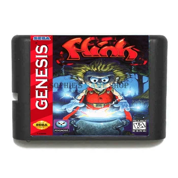 Sega Mega Drive / Genesis Sistemi İçin Yeni Flink Oyun Kartuşunun Talihsizlik 16 bit Oyun Kartı