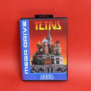 Sega MegaDrive Video Oyun konsolu sistemi için Perakende kutusu ile Tetris 16 bit MD kartı