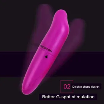 Seks Kadın Erotik Mini Dildo Vibratör su geçirmez Yunus Dilsiz G Spot sihirli değnek Lezbiyen kurşun Mastürbasyon Makinası İçin Oyuncaklar