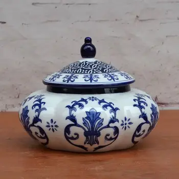 Seramik dekoratif mutfak Tao Caicai Avrupa porselen küçük depolama tankı depolama tankı oda dekorasyon oturma
