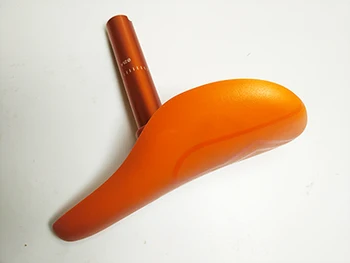 Serin fiyat naylon kauçuk alüminyum alaşımlı sokak turuncu yüksek kalite 25.4 mm BMX Sele ve sapları