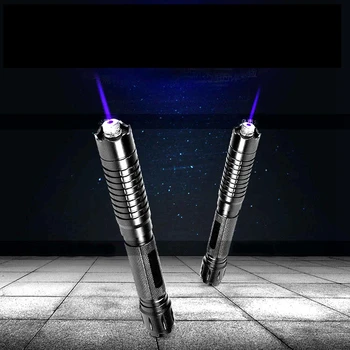 Set [ReadStar] 009 Lazer kalem Mavi lazer pointer yüksek MOBİL yanık plastik kutu 1 yıldızlı desen cap 16340 pil ve şarj cihazı vardır