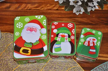 Seç:/Noel Tarzı Teneke Kutu Metal Saklama Kutusu Mücevher Durumda Şeker Kutusu Noel hediyesi durumunda gıda kabı seti