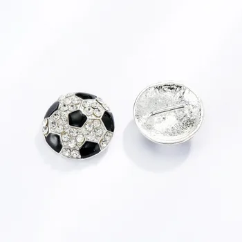 Shank 50PCS/lot ücretsiz nakliye mm futbol topu taklidi düğmesi(BTN-5441)
