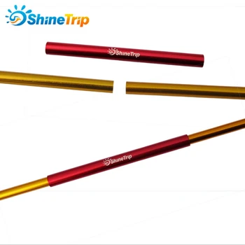 ShineTrip 4 pecs alüminyum alaşımlı çadır direği tamiri tüp tek çubuk tamir boru lengthen13cm uygun aşağıda 8.5 mm çadır aksesuarları