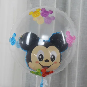SICAK mickey mouse kafası balon pembe minnie balon çocuk doğum günü partisi dekorasyon balonları helyum balonları
