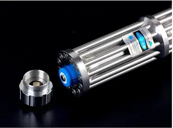 SICAK! yüksek güç 100 watt 1000000mw mavi lazer pointer lazer el feneri yanan maç/yanık puro ışık/mum/siyah Av 450nm