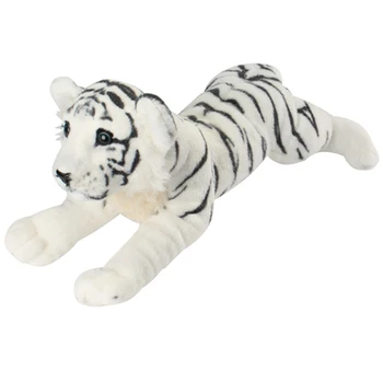 Simülasyon eğilimli beyaz Kaplan büyük 60cm peluş oyuncak yumuşak yastık Noel hediyesi b0098