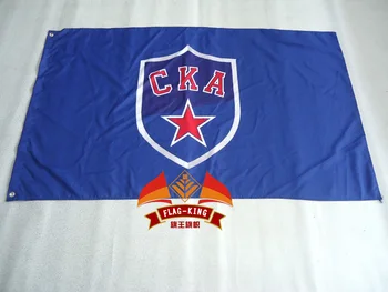 SKA buz hokeyi Bayrak 90*150CM polyester bayrak, SKA buz hokeyi oyun banner