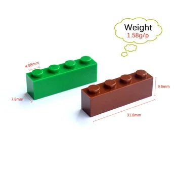 Smartable 1X4 Yüksek Tuğla Parçaları LOGO Oyuncaklar Uyumlu Legoing Oyuncaklar 63pcs/lot DİY Küçük Yapı taşları Parçacıklar