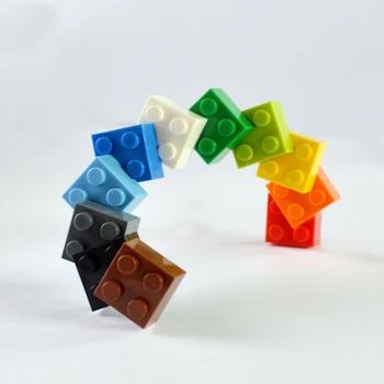 Smartable 2X2 Yüksek Tuğla Küçük Yapı taşları Parçalar Uyumlu Legoing Oyuncaklar 75pcs/lot LOGO Oyuncak DİY Parçacıklar