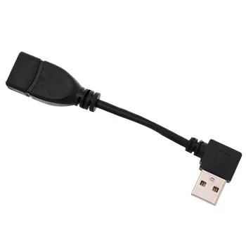 Sol Açılı USB 2.0 Uzatma Adaptörü Dönüştürücü Kablo Tipi Erkek Dişi